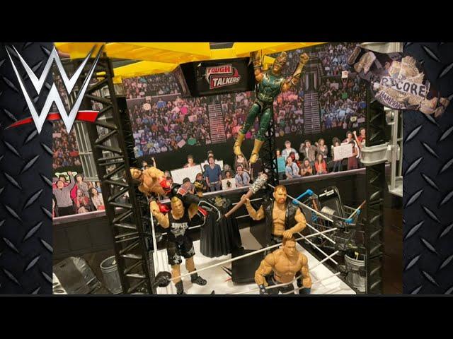 WWE ACTION FIGURE HARDCORE ELIMINATION CHAMBER MATCH!