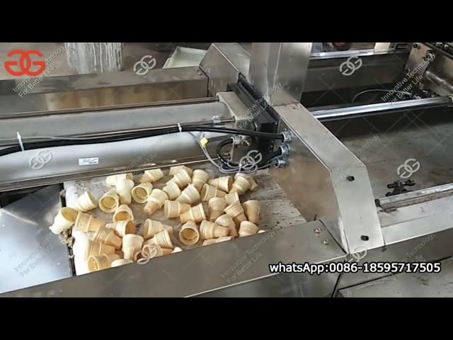 Automatic Ice Cream Wafer Cone Making Machine Video