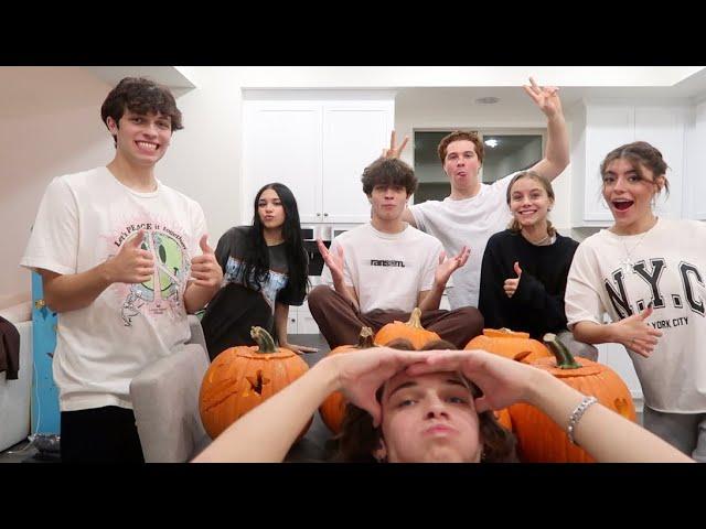 Carving pumpkins with friends part 2