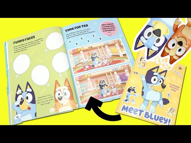 Bluey and Bingo Activity Book with Coloring Pages and Stickers