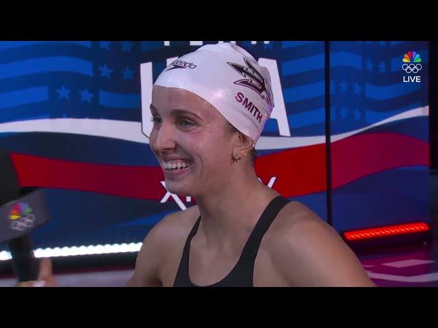 Reaction from WORLD RECORD HOLDER Regan Smith | U.S. Olympic Swimming Trials presented by Lilly