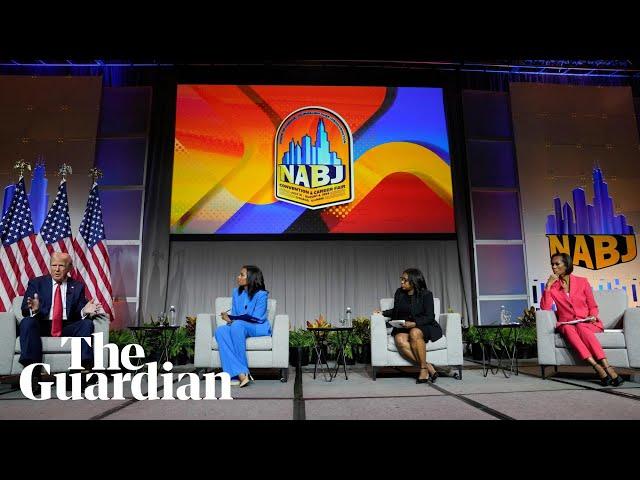 Donald Trump is interviewed by panel at NABJ convention – in full