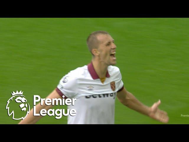 Tomas Soucek's strike guides West Ham ahead of Crystal Palace | Premier League | NBC Sports