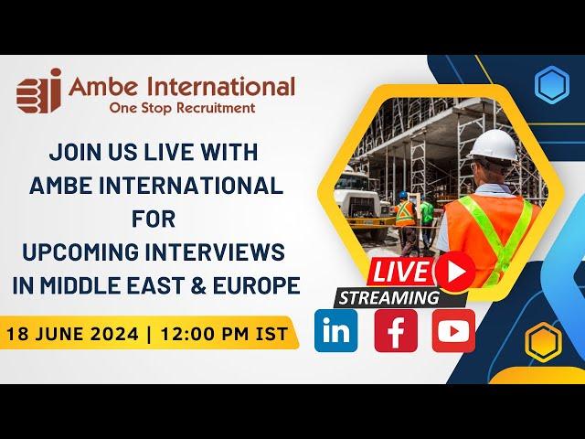  Discover Job Opportunities in the Gulf & Europe: Live Session Alert! 