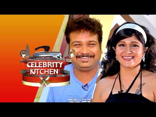 Actress Devi Kirupa & Actor Aravind in Celebrity Kitchen (05/04/2015)