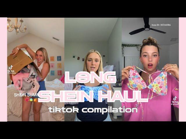  LONG SUMMER SHEIN HAUL  TIKTOK COMPILATION (DUPES, BIKINIS + MORE!!!)