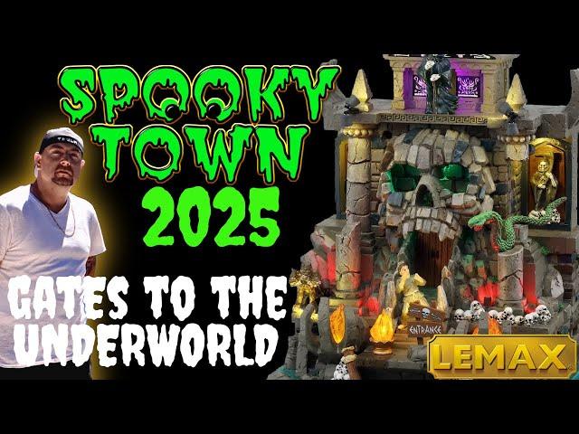 2025 Halloween Village Review And Unboxing Michael's Lemax Spooky Town Gates to the Underworld