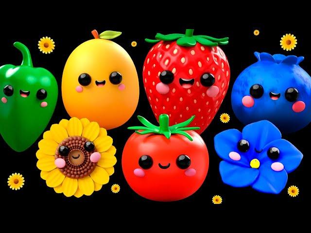 Baby Fruit Dancing with the FlowersSENSORY VIDEO