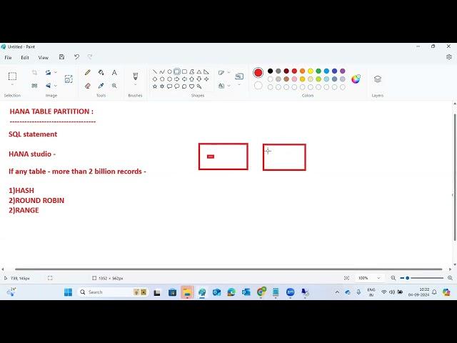 SAP HANA TABLE PARTITION