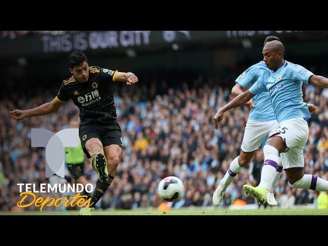 El día que Raúl Jiménez le pintó la cara al Manchester City | Telemundo Deportes