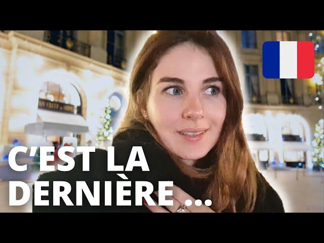 French Vlog with Subtitles : Paris at Christmas *Real Spoken French*