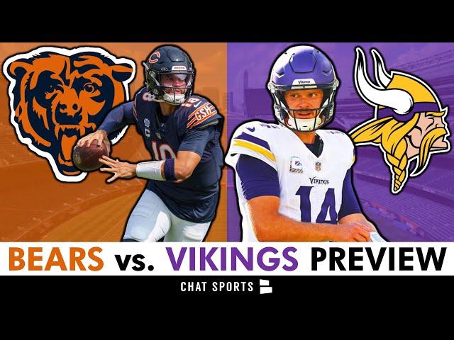 Bears vs. Vikings Preview & Injury News: Can Caleb Williams Have Success vs. Brian Flores Defense?