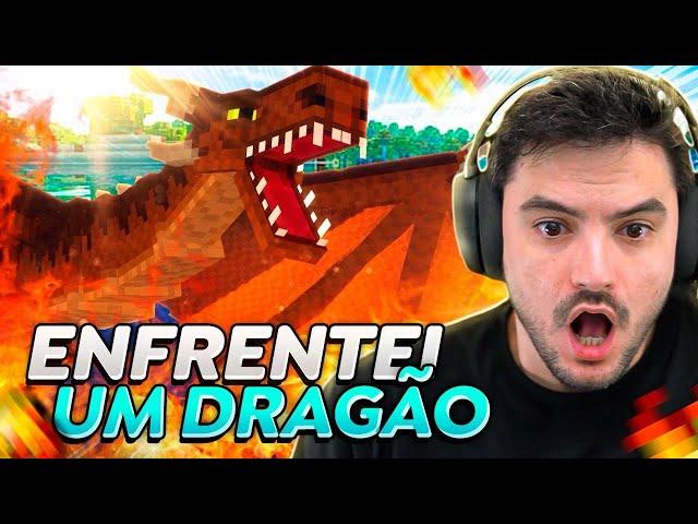 ENFRENTEI UM DRAGÃO NO MINECRAFT #3.32