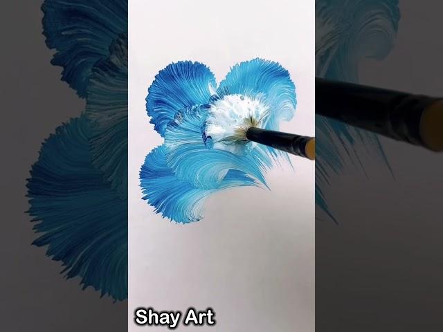 Super Art - 150M+ views One Stroke Painting                   #shorts #art #drawing