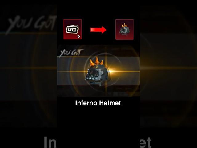 18 UC • Inferno Helmet  #pubgm #pubgshorts