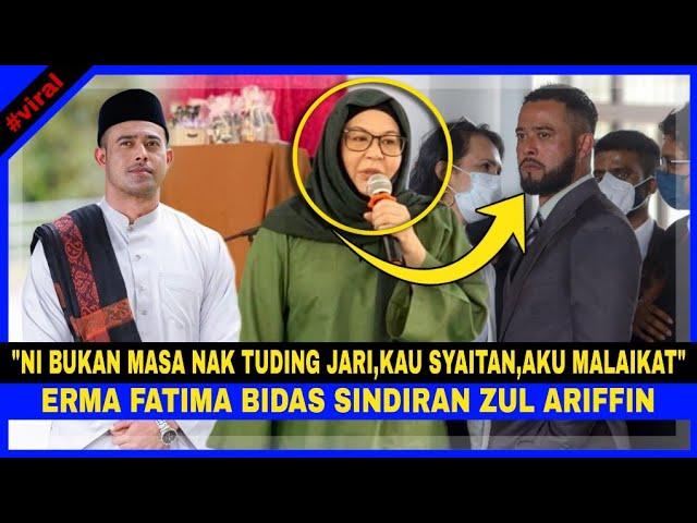 Erma Fatima BIDAS SINDIRAN Zul Ariffin.. "Ni Bukan Masa Nak Tuding Jari, KAU SYAIT4N, AKU MALAIKAT".