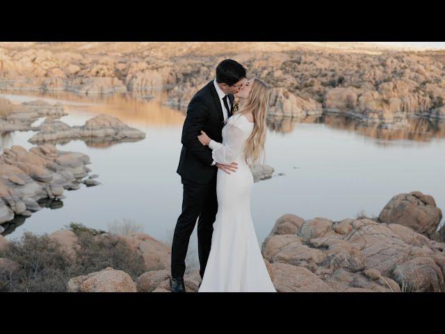 Kali & Jacob // Gilbert and Watson Lake Wedding Preview {Arizona wedding videographer}