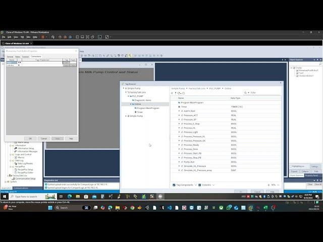 PLC and HMI Intergration using Rslogix 5000 and Factorytalkview Studio