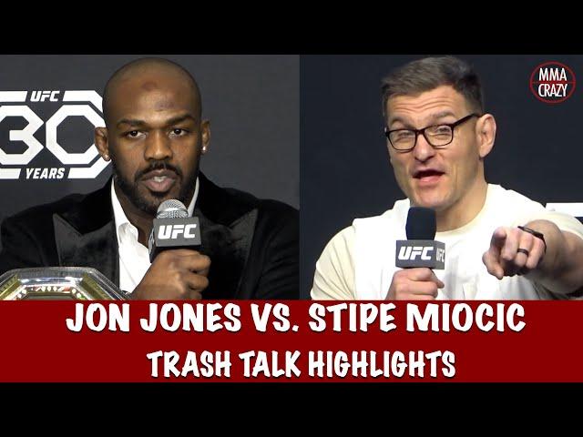 Jon Jones vs. Stipe Miocic Trash Talk Highlights UFC 309