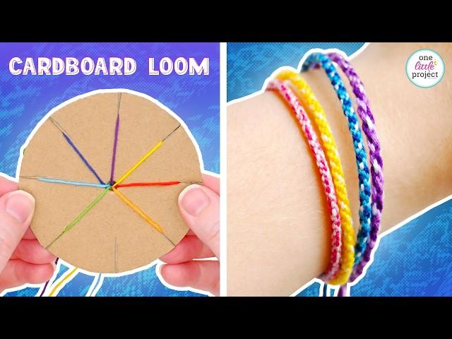 Cardboard Loom Bracelet | DIY Friendship Bracelets