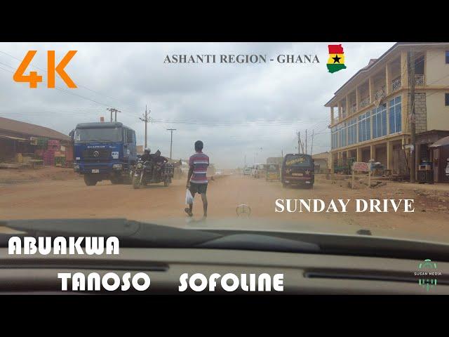 Abuakwa Tanoso To Sofoline Sunday Drive Kumasi Ghana 4K