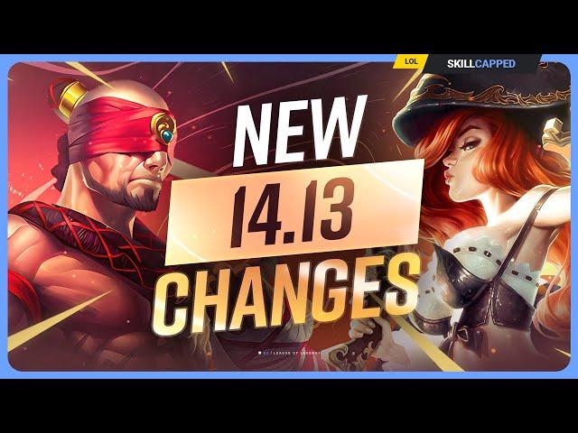 ALL NEW CHANGES for PATCH 14.13! - League of Legends