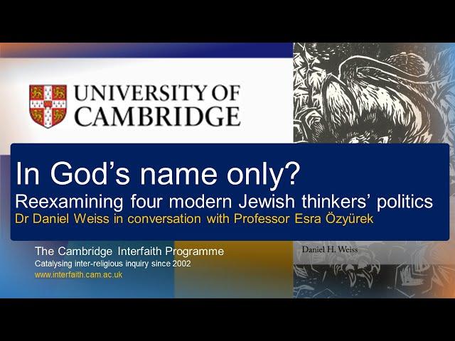 In God's Name Only? Alumni Festival book launch with Dr Daniel Weiss