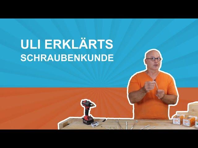 Was macht eine gute Holzschraube aus? Schraubenkunde - Uli erklärts | dach-holz.tv