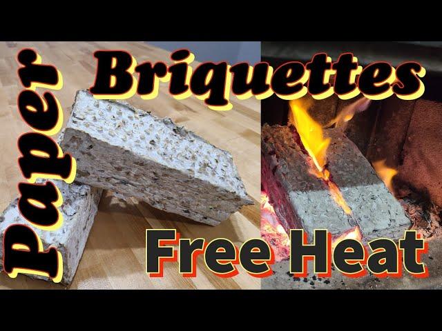 Paper Briquettes - Free Heat