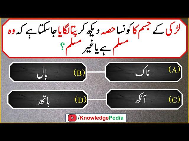 Islamic Sawal Jawab In Urdu | gk Paheliyan | Islamic Questions In Urdu