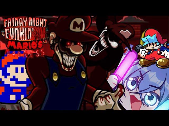 The Mario FNF Mod That Made You HYPE! - FNF VS Marios Madness V2 REACTION