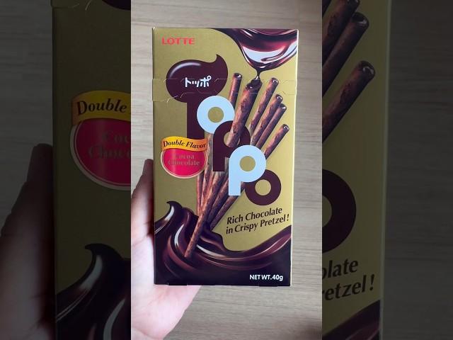 Cocoa chocolate stick!! #lotte #chocolate #yummysnacks #snacks