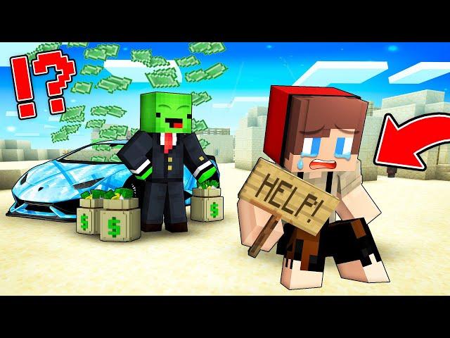 Who Became Rich? Mikey Became RICH And Kick JJ Out in Minecraft Maizen