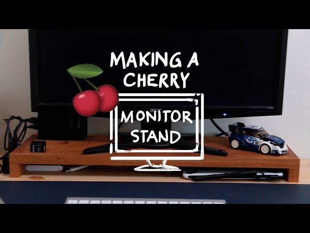 DIY | Computer Monitor Stand with SD Card and Hard Drive Organization