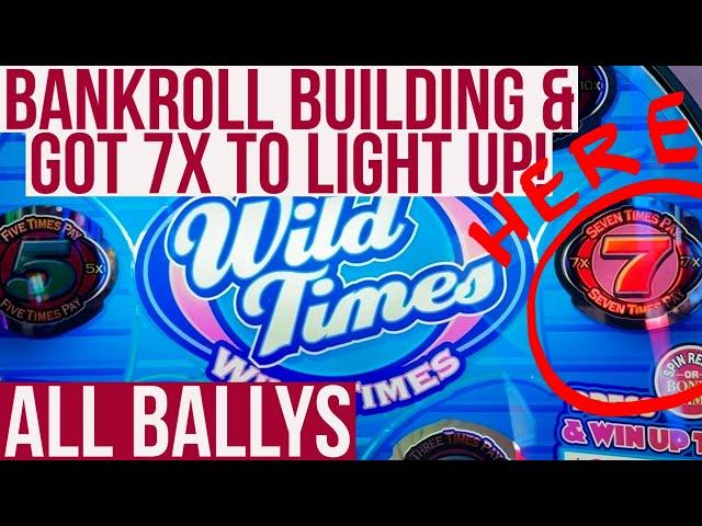 Building Bankroll On Bally's Slots Works Like A Charm! Back2Back Wild Times Bonuses Too! Episode 35