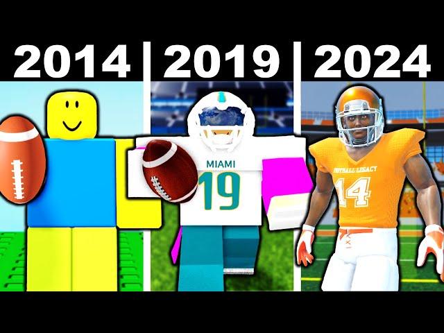 Scoring a TD in EVERY YEAR of Roblox FOOTBALL!