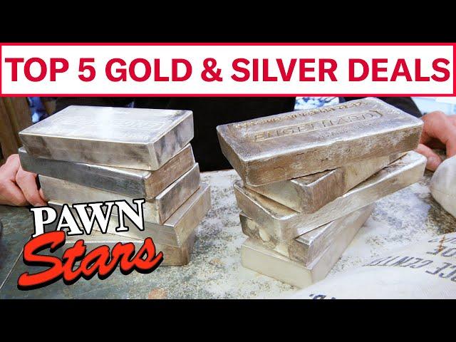 Pawn Stars: TOP 5 GOLD & SILVER DEALS | History