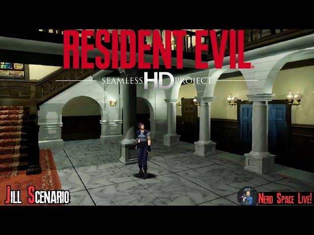 Resident Evil 1 Seamless HD Project (Jill Scenario) - Nerd Space Live Stream!