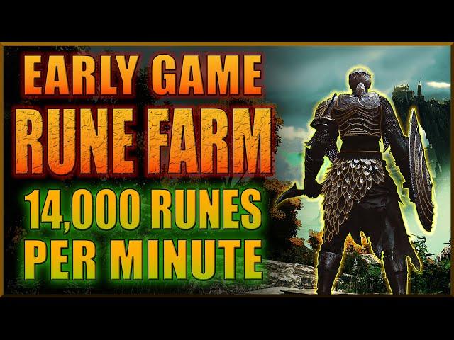 New Elden Ring EARLY Rune Farm - 14,000 per minute - Level 10 to 120 - No Bird, No Ball! Level Fast