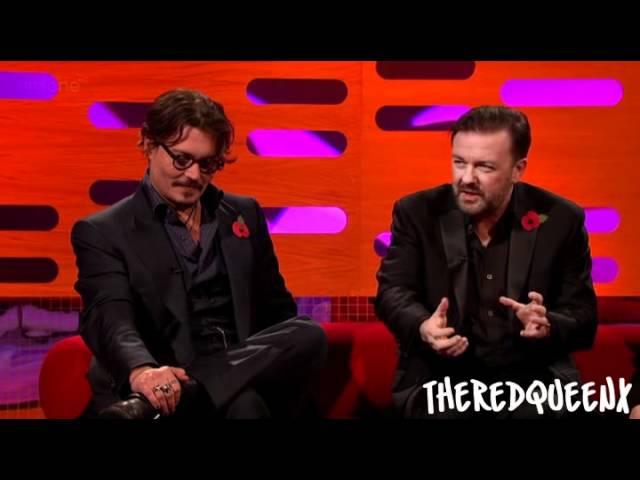 Johnny Depp & Ricky Gervais on the Graham Norton show [2/3]