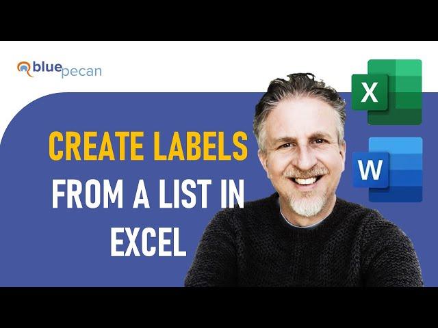 Create Labels from a List in Excel | Mail Merge Labels from Excel to Word | Print Avery Labels