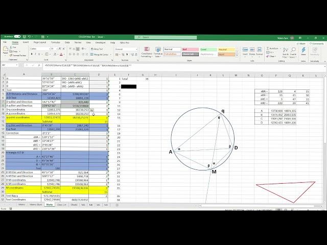 Resection Examples // Surveying