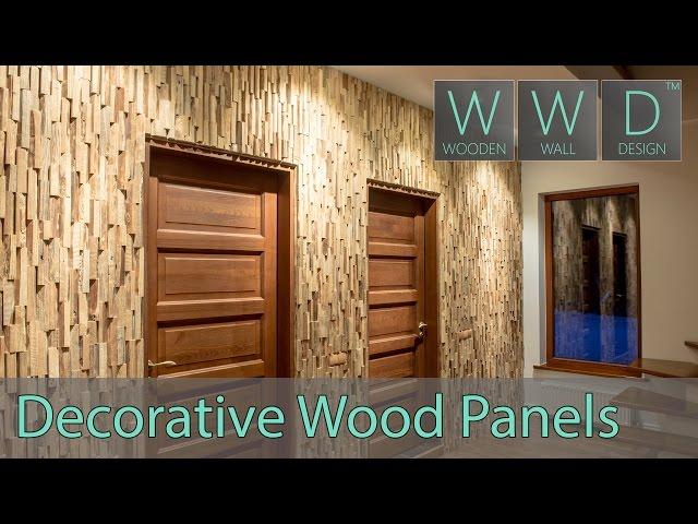 Decorative wall panels from reclaimed wood. Type: Alias