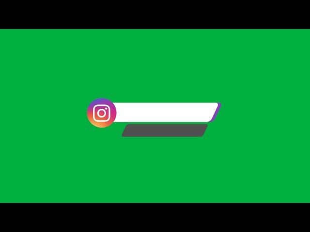 Instagram Lower Third [CALT013] Green Screen | Creators Archive