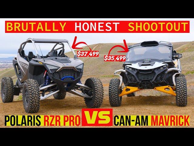 BRUTALLY HONEST! Polaris RZR Pro R vs. Can-Am Maverick R side-by-side SHOOTOUT