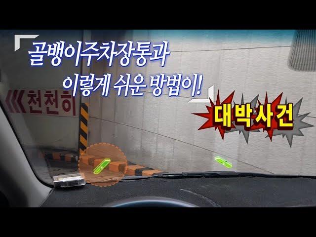 [초보운전탈출]  골뱅이주차장을 정말 쉽게 통과하는 방법은? / 미남의운전교실