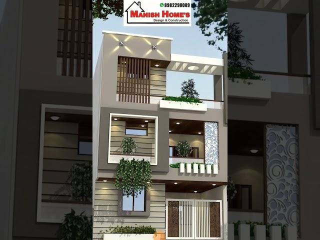 22 feet wide front Elevation design #civilengineer @ErManishYaduwanshi