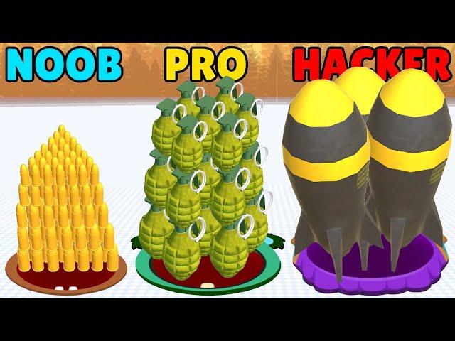 NOOB vs PRO vs HACKER in Attack Hole NEW LEVELS Gameplay!