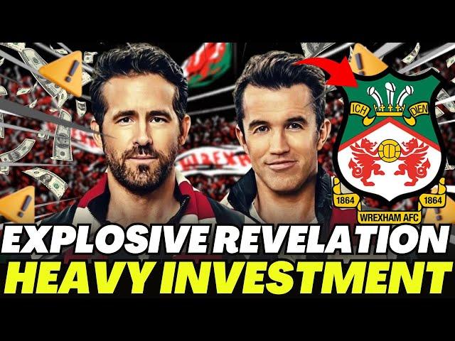 BOMBSHELL! WREXHAM DIRECTOR REVEALS THAT RYAN REYNOLDS WILL MAKE ANOTHER HEAVY INVESTMENT!