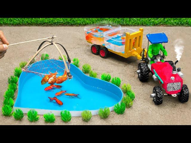 DIY Farm Diorama with house for cow, barn | mini hand pump supply water for animals | @Sanocreator